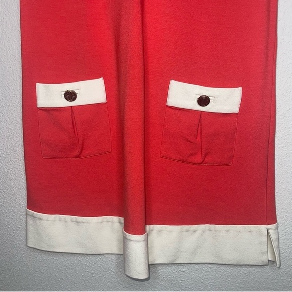 Lilly Pulitzer Orange White Mini Mod Shift Dress 1960's Garden Party 0 Vintage - Picture 2 of 11